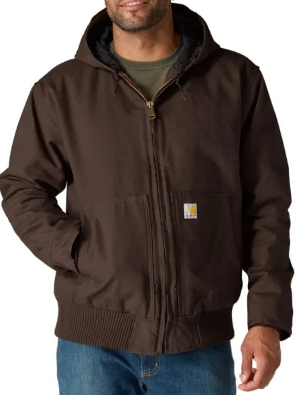 Carhartt Men's Washed Duck Insulated Active Jac J130 - Level 3 Warmth NWT $129.9